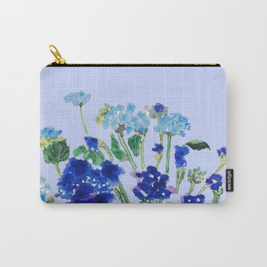 blue flower Carry-All Pouch