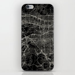 Pomona, USA. City Map Drawing iPhone Skin