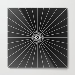Big Brother (Inverted) Metal Print | Vintage, Iconic, Line, Eyes, Vector, Pillow, Graphic Design, Geometric, Icon, Curated 