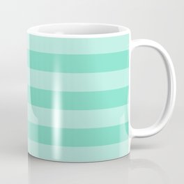 Stripe Creamy Mint and Strong Mint Lines Coffee Mug