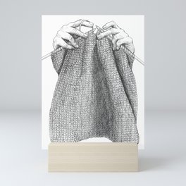 Knitting Mini Art Print