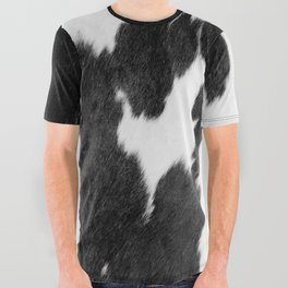 Black and White Faux Animal Fur (xii 2021) All Over Graphic Tee