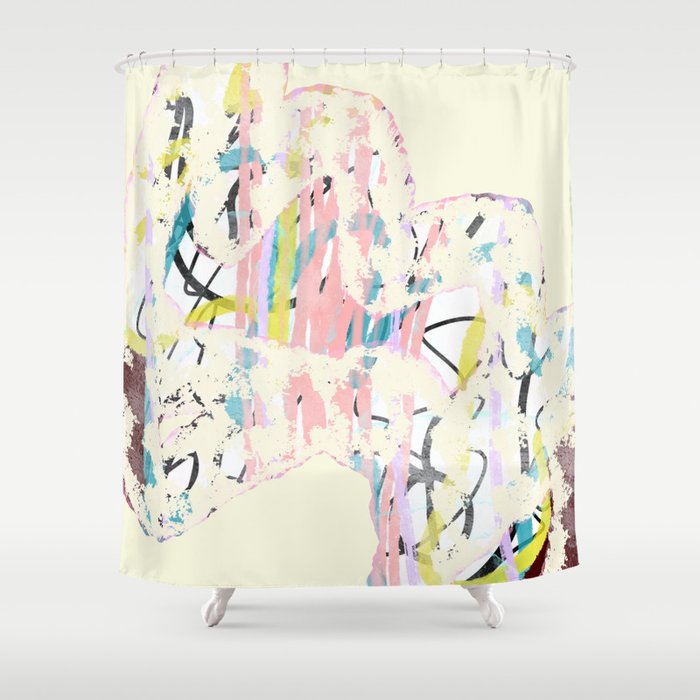 A Nervous Bundle Shower Curtain
