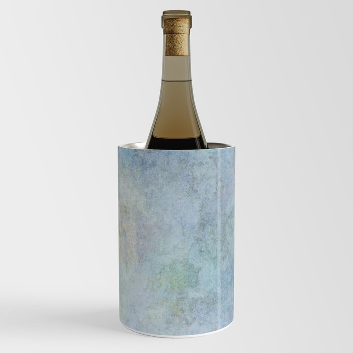 Blue watercolor marble Wine Chiller