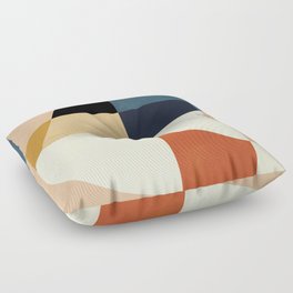 mid century abstract shapes fall winter 14 Floor Pillow