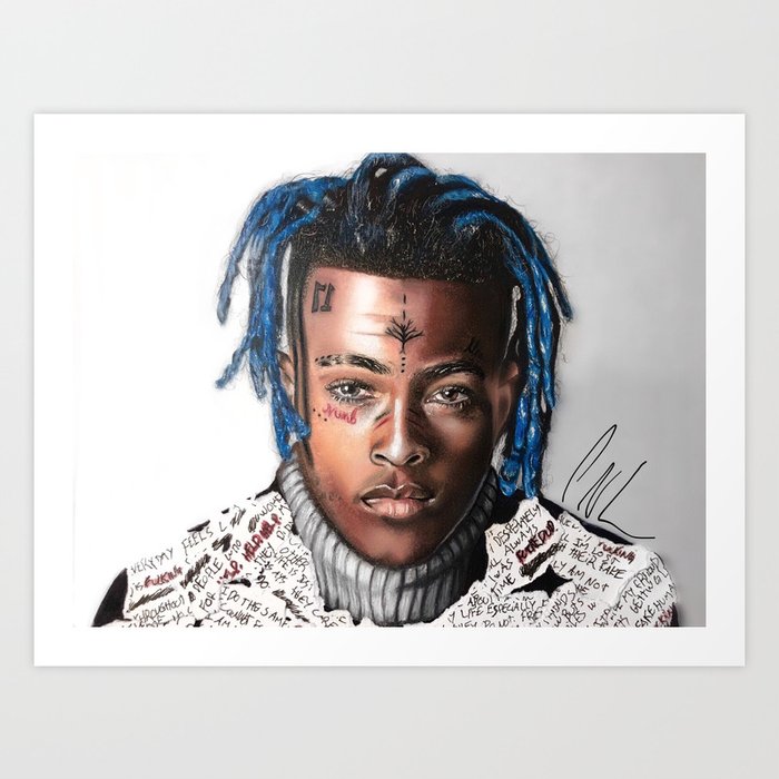 Colored Pencil Drawing Of King X Art Print By Charleslapointeart