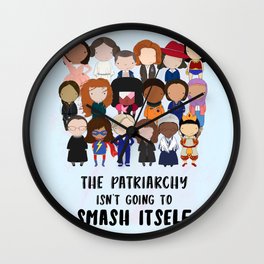 Smash the Patriarchy Wall Clock