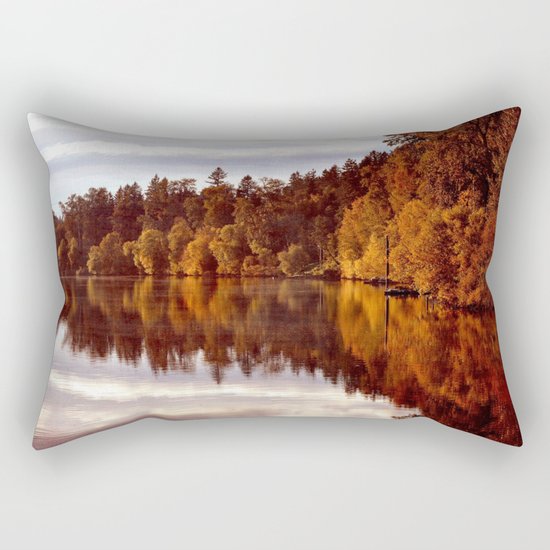 RADIANT AUTUMNAL REFLECTION Rectangular Pillow