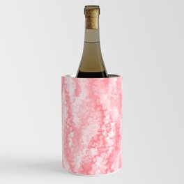 Pastel Strawberry Pink Lacey Icing Wine Chiller