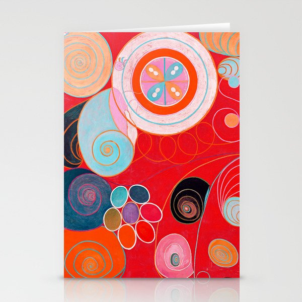 The Ten Largest, Group IV, No.4, Red by Hilma af Klint Stationery Cards