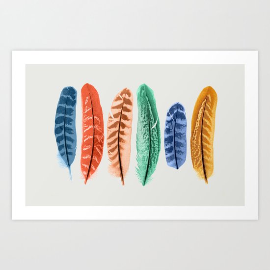 Colorful Birds Art Print