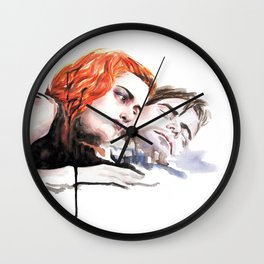 But You Will Wall Clock | Painting, Love, Acrylic, Portrait, Eternalsunshine, Couple, Romance, Spotlessmind, Scifi, Clementine 