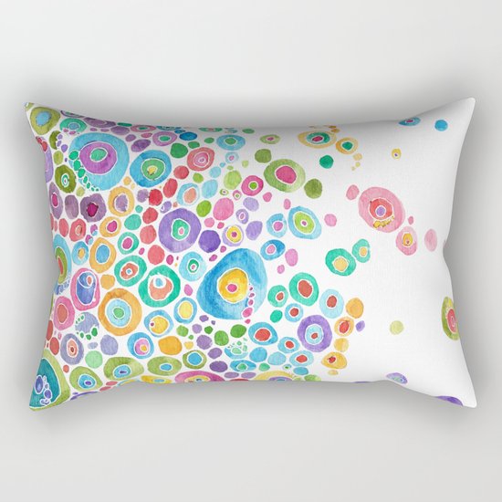 Inner Circle - white Rectangular Pillow