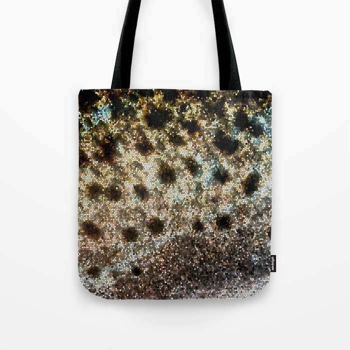 Trout Scales, Fish Scales II x Stained Glass Tote Bag