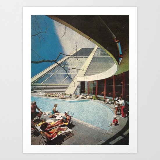 The flying Architecture Art Print