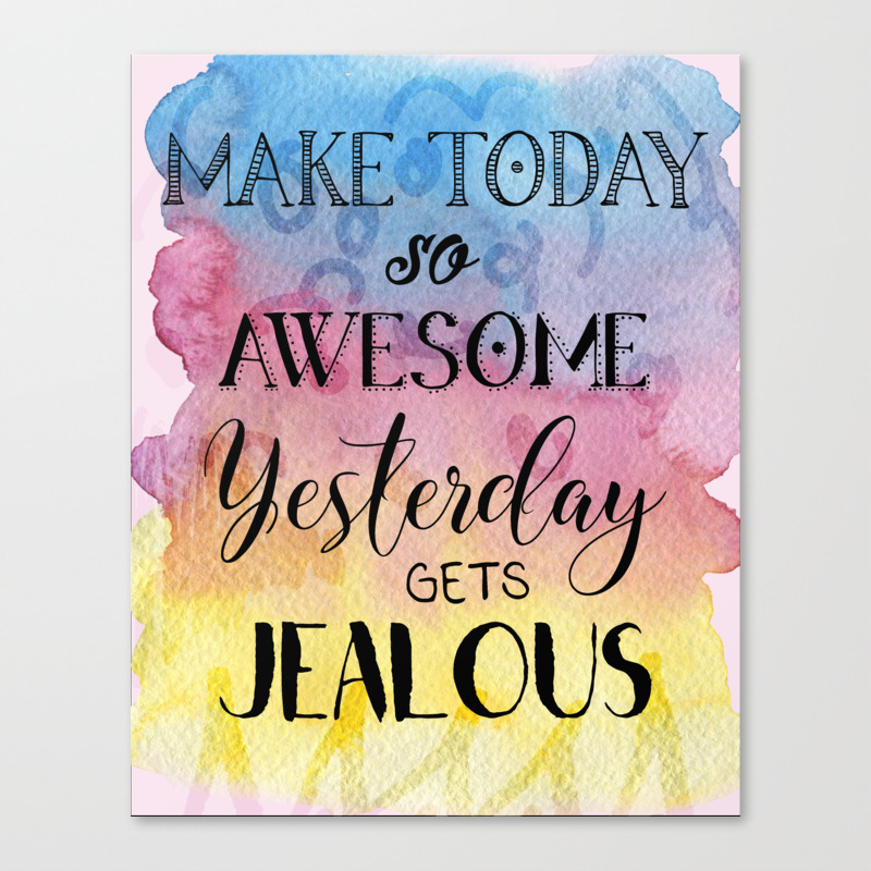 Make today so awesome Stainless Steel Charms Yesterday gets jealous BFS4375 