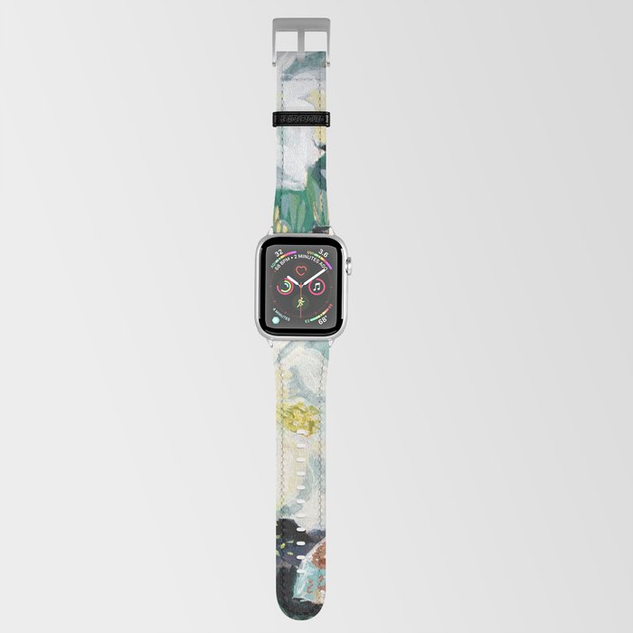 Magnolia and Persimmon Floral Still Life Apple Watch Band