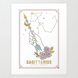 Sagittarius Zodiac Series Art Print