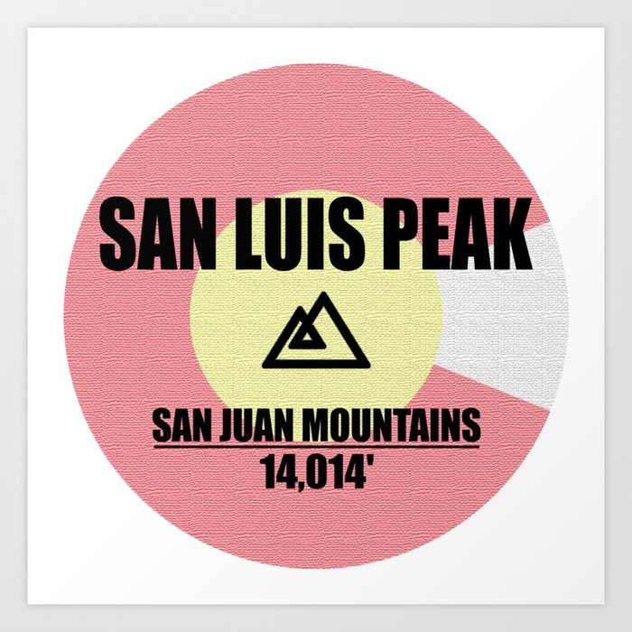 San Luis Peak Colorado Art Print