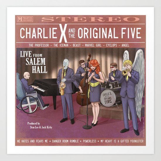 Charlie X and the Original Five: Live at Salem Hall Art Print