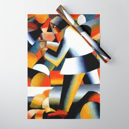 Malevich Woodcutter 1912 Artwork for Wall Art, Prints, Posters, Tshirts, Men, Women, Youth Wrapping Paper
