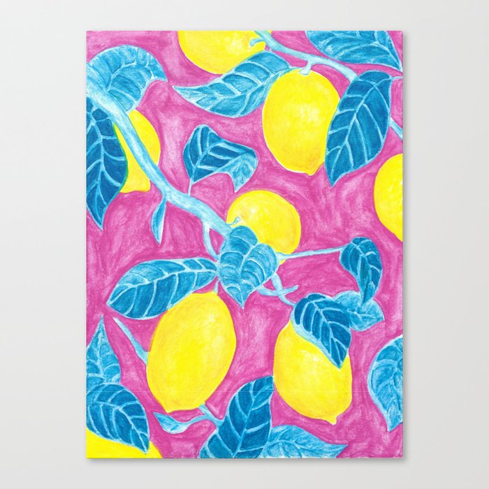 Fresh Lemon Canvas Print