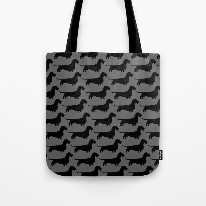 Wirehaired Dachshund Silhouette | Wiener Dog | Teckel Tote Bag