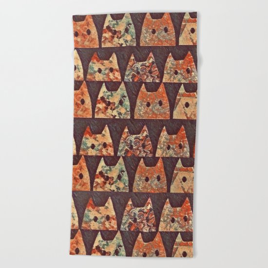 cat-69 Beach Towel
