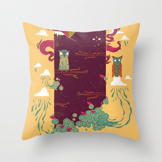 Nighttime Throw Pillow