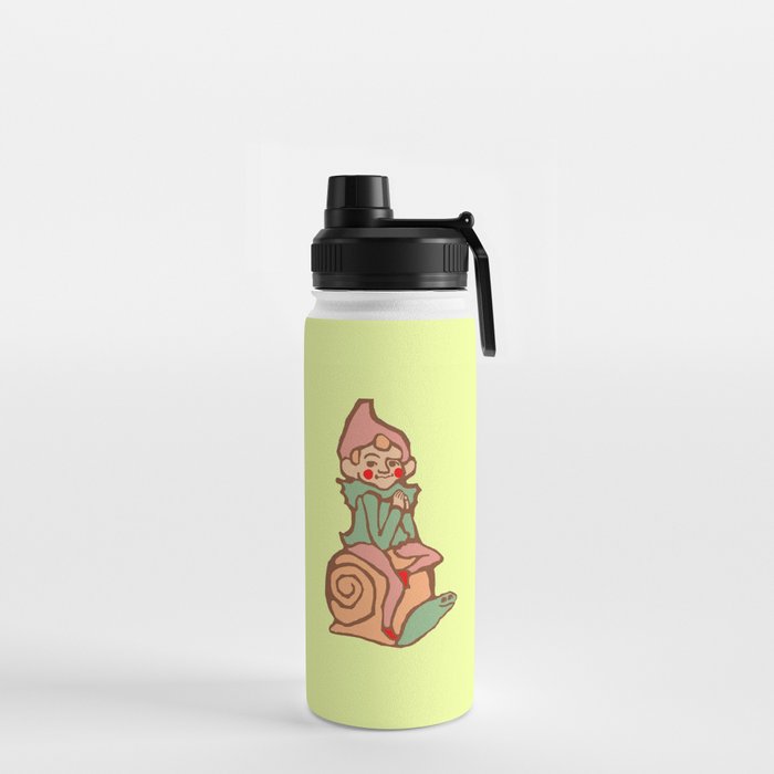 Elf On A Snail Water Bottle
