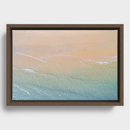 Beach - Clear Water - Waves  Framed Canvas