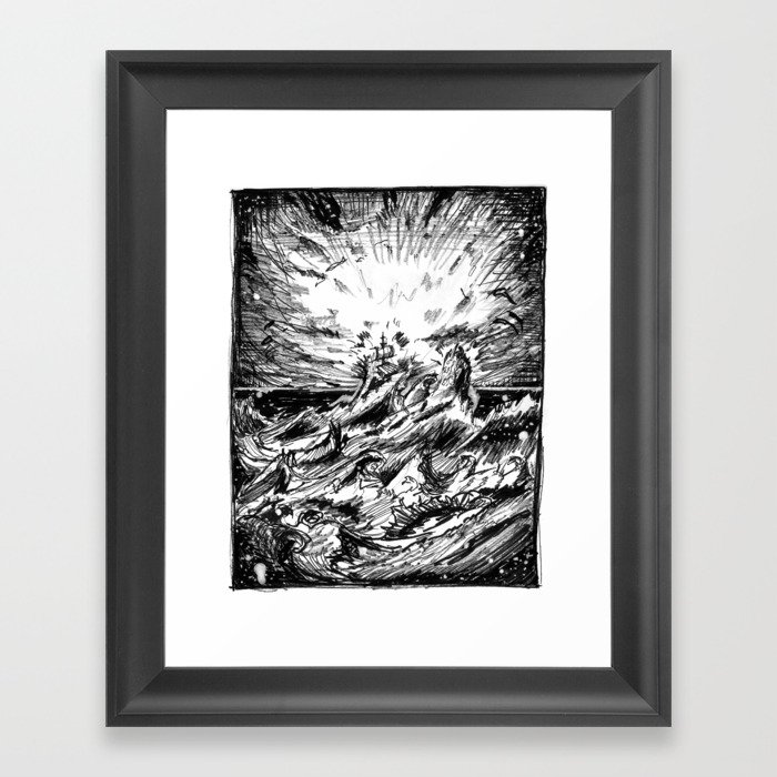 The Storm Framed Art Print