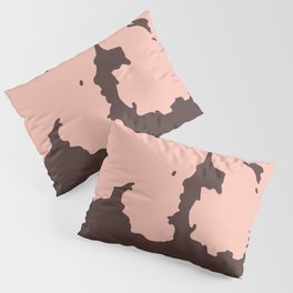 70s Howdy Cowhide in Pink and Brown Pillow Sham