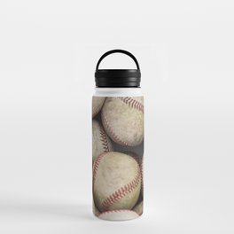 Many Baseballs - Background pattern Sports Illustration Water Bottle
