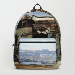  IMPRESSIVE BUILDINGS ARCHITECTURE CENTURY Backpack | Victorian, Watercolor, Citylife, Abstract, Countrylife, Expressive, Nature, Construction, Modern, Vintage 