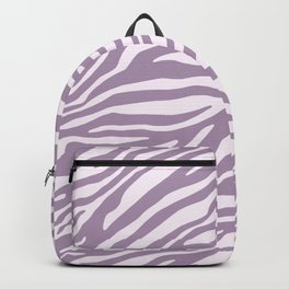 Purple Zebra Animal Print Backpack