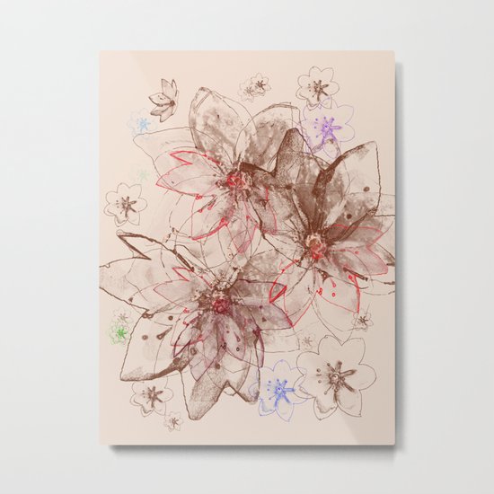 Whirlwind of petals(6). Metal Print