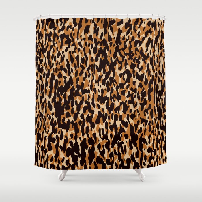 Animal Print Leopard Pattern Shower Curtain