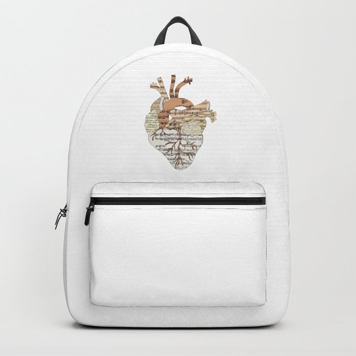 Sound Of My Heart (on white) Backpack