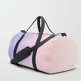 Pastel Lilac Lavender Pink Watercolor Brushstrokes Ombre Duffle Bag