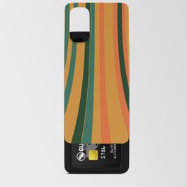 Warm Gold Yellow Retro Art with Orange Green Color Palette from the 1970s Android Card Case