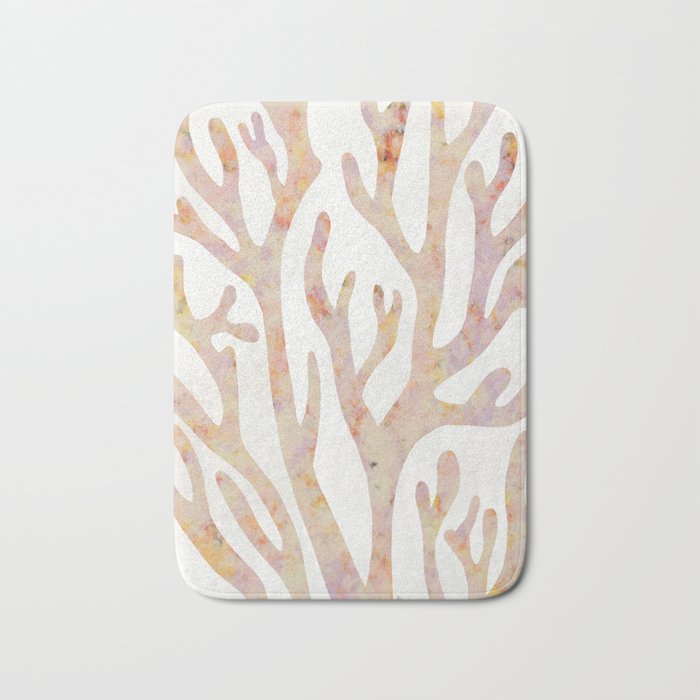 Acrylic Marine corals Bath Mat