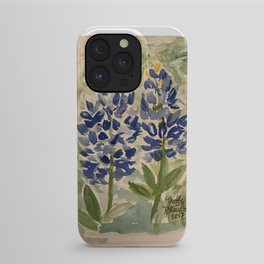 Jeanette's Texas Bluebonnets iPhone Case