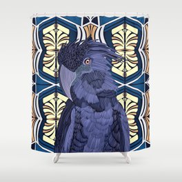 Red-tailed Black-Cockatoo Shower Curtain