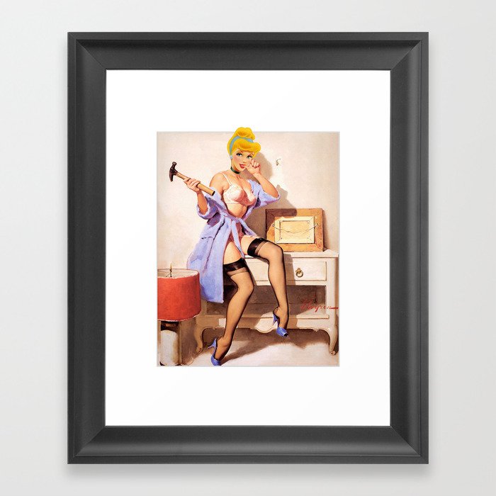 Cinderella - Pinup version Framed Art Print