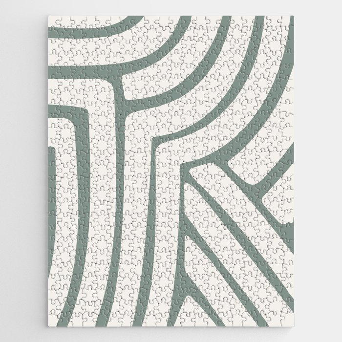 Abstract Stripes LXVI Jigsaw Puzzle
