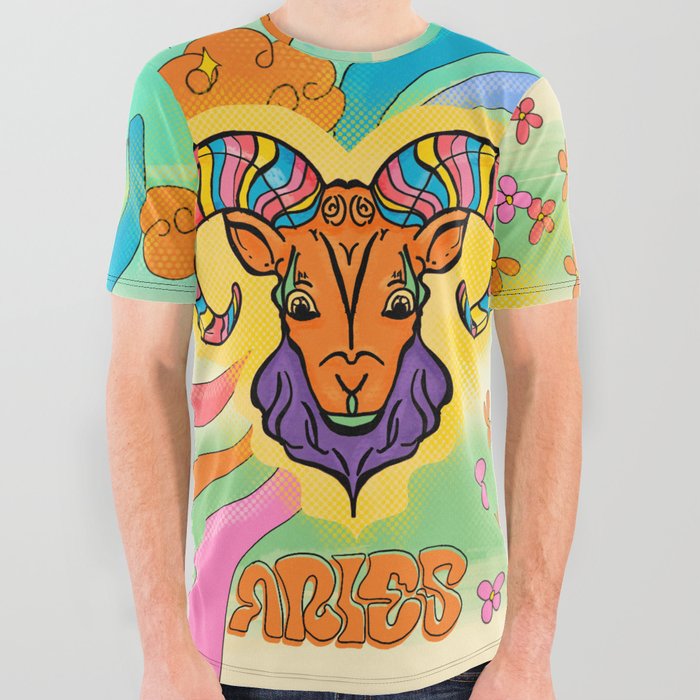 Aries Vintage 60s All Over Graphic Tee