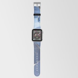 Dusty Blue + Slate + Gold Abstract Smoky Skies Apple Watch Band
