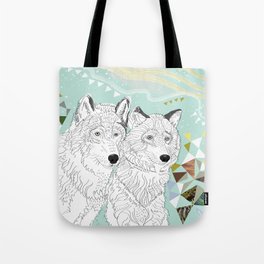 wolves 2 Tote Bag
