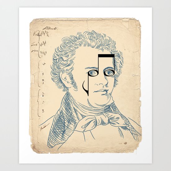 Franz Schubert Art Print